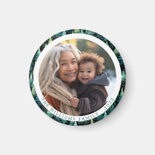 Aimant Russe Woodland Famille de Noël Photo