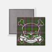 Aimant Russell Tartan Crâne (Recto/Verso)