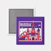 Aimant Russie (Recto/Verso)