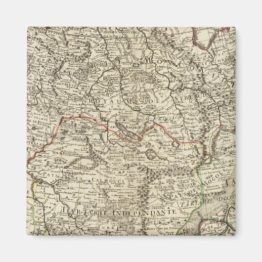 Aimant Russie, Chine, Asie (Devant)