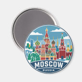 Aimant Russie Moscou (Recto/Verso)