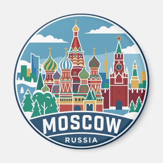 Aimant Russie Moscou (Devant)