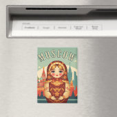 Aimant Russie Moscou Matroyshka Poupée Voyage (In Situ (Lave-vaisselle))