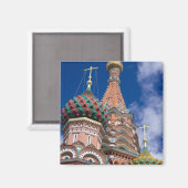 Aimant Russie, Moscou, place Rouge. St. Basil's 5 (Recto/Verso)