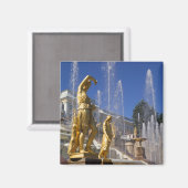 Aimant Russie, Saint-Pétersbourg, Statues d'or dans (Recto/Verso)