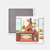 Aimant Russo Rosa Pizzeria (Recto/Verso)