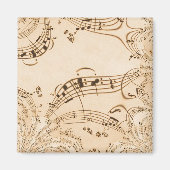 Aimant Rustic Antique Musical Notes (Devant)