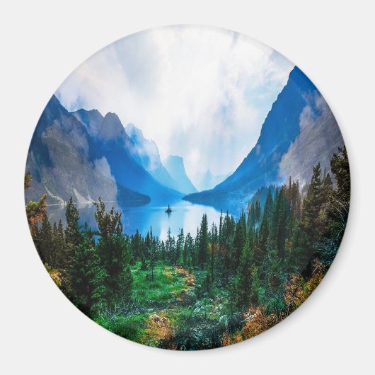 Aimant Rustic Country Mountains Nature Pittoresque (Devant)