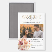 Aimant Rustic Fall Sauvegarder Le Mariage Date (Recto/Verso)