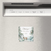 Aimant Rustic Pine Deer Owl Mountain Thank You (In Situ (Lave-vaisselle))