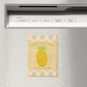 Aimant Rustique Bohème Ananas (In Situ (Lave-vaisselle))