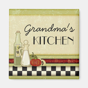 Aimant rustique personnalisable de cuisine