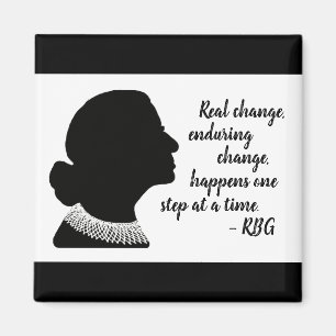 Aimant Ruth Bader Ginsberg Silhouette Changement de devis