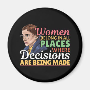 Aimant Ruth Bader Ginsburg avocate féministe Juge