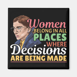 Aimant Ruth Bader Ginsburg Féministe Avocate Juge