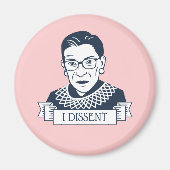 Aimant Ruth Bader Ginsburg "Je conteste" (Devant)