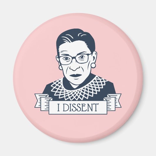 Aimant Ruth Bader Ginsburg "Je conteste" (Devant)