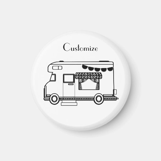 Aimant RV Camper Caravan Thunder_Cove   (Devant)