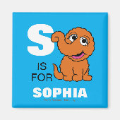 Aimant S est pour Snuffleupagus | Ajouter Votre Nom (Devant)