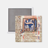 Aimant 'S' initial historique représentant le pape Grégoi (Recto/Verso)