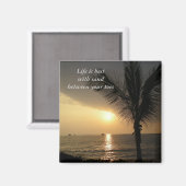 Aimant Sable De Plage Barefoot (Recto/Verso)