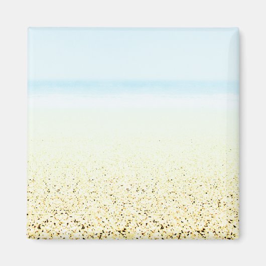 Aimant Sable et mer Calme Côté (Devant)