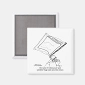 Aimant Sac à sandwich avec cadenas (Recto/Verso)