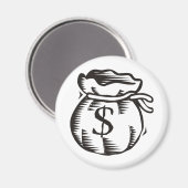 Aimant Sac d'argent (Recto/Verso)