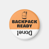 Sac de l'école de l'aimant de la liste de tâches p