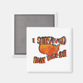 Aimant Sac de survivant de la vague de chaleur 2011 (Recto/Verso)