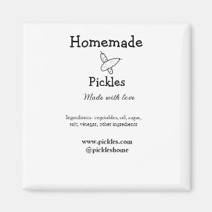 Aimant Sachets maison faits avec amour ajouter texte site