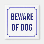 Aimant Sachez que le chien signe (Devant)