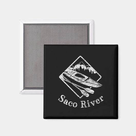 Aimant Saco River Kayak Kayak Bateau Rapids Canot Pad (Recto/Verso)