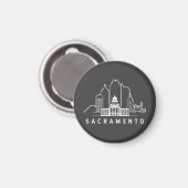 Aimant Sacramento Californie (Recto/Verso)
