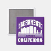 Aimant Sacramento, Californie (Recto/Verso)