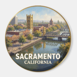 Aimant Sacramento Californie Front de mer de la vieille v