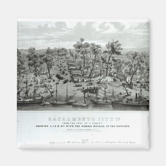 Aimant Sacramento City, Californie (Devant)