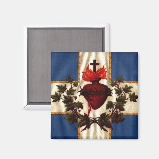 Aimant Sacré Coeur (Recto/Verso)