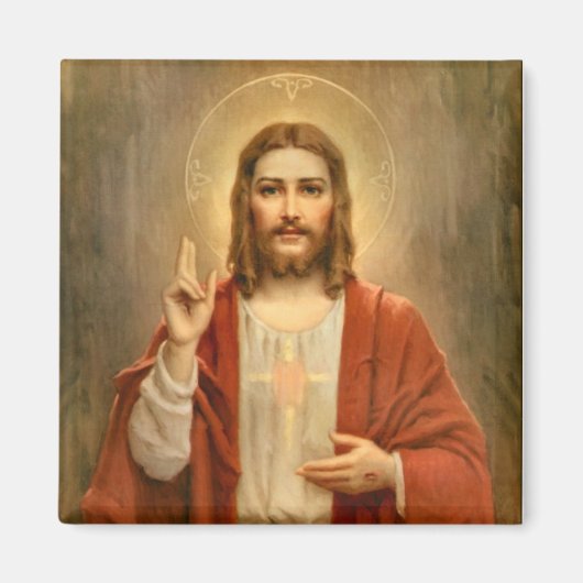 Aimant Sacré Coeur avec Halo (Devant)