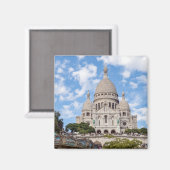 Aimant Sacré Coeur sur Montmartre - Paris, France (Recto/Verso)