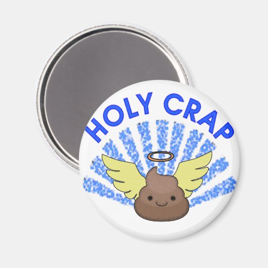 Aimant Sacrée merde (Recto/Verso)