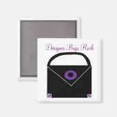 Aimant Sacs de créateurs rock (Recto/Verso)