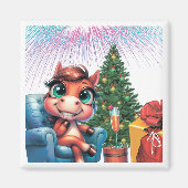 Aimant Saddle Up for Magic! Fun Horse Designs for New Yea (Devant)