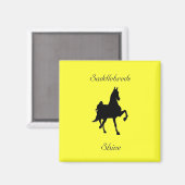 Aimant Saddlebed Horse Silhouette (Recto/Verso)