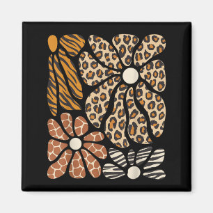 Aimant Safari Floral Boho Fleurs Animaux Mignons Filles