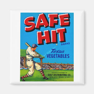 Aimant Safe Hit Vintage Lable Art