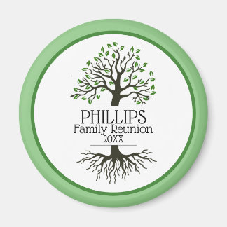 Aimant Sage Green Family Tree Réunion familiale