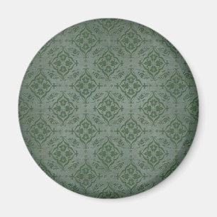 Aimant Sage rustique vert et Damas d'eau douce