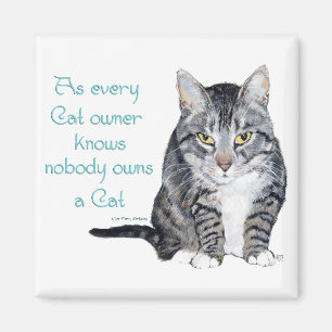 Aimant Sagesse de chat - comme tous les propriétaires de 