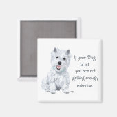 Aimant Sagesse de Westie - Gros Chien ? (Recto/Verso)